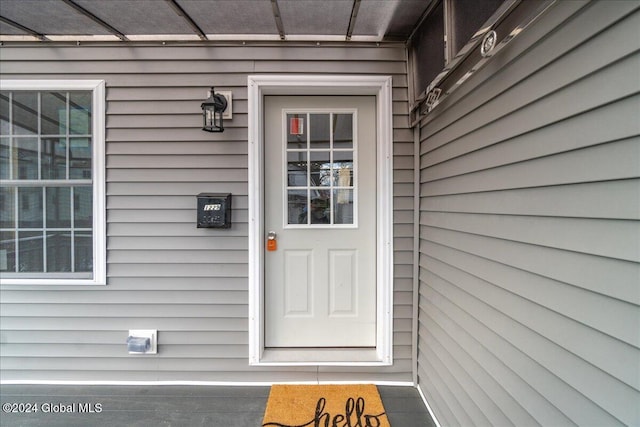 view of entrance to property