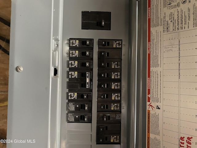 utility room with electric panel