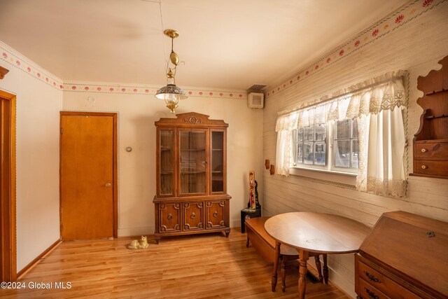 interior space with wood-type flooring