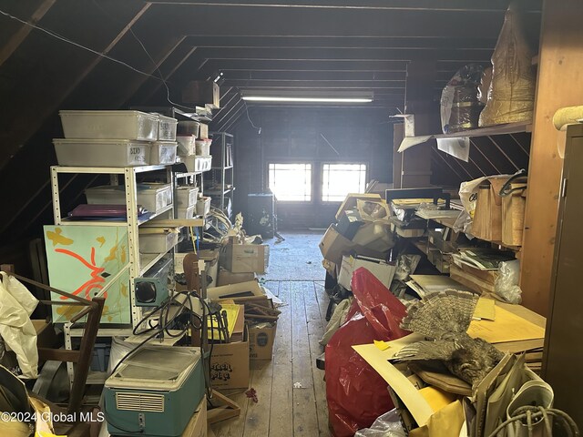 view of storage room