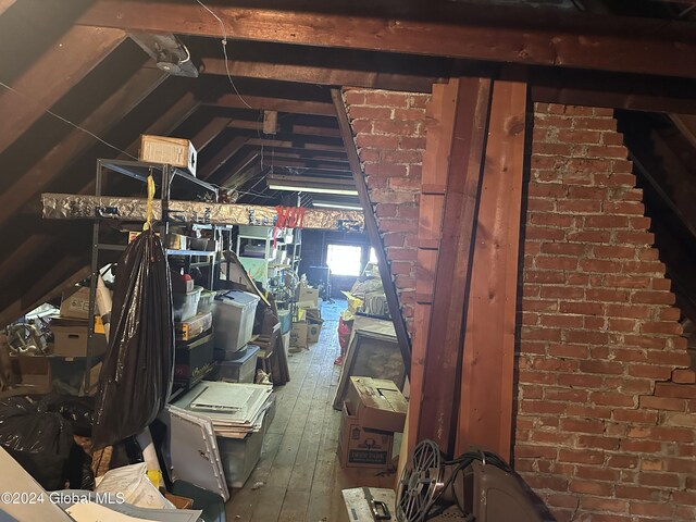 view of attic