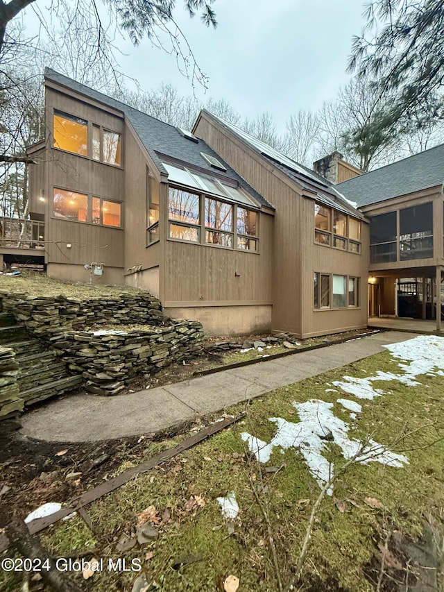 view of rear view of house