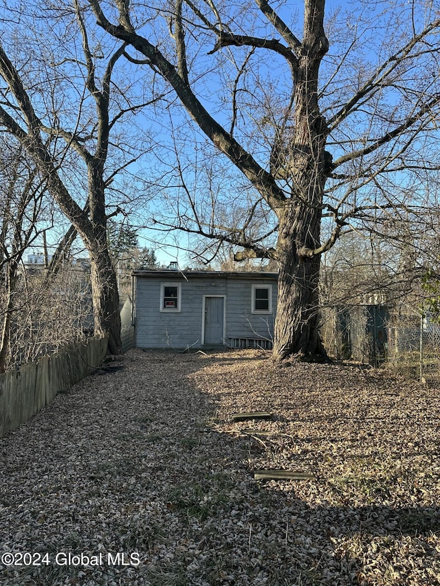 view of rear view of property