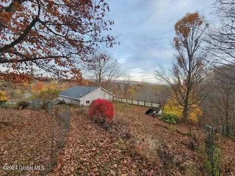 view of yard featuring a rural view