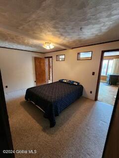 bedroom with carpet floors