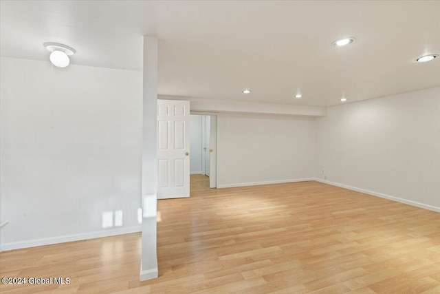 interior space featuring light hardwood / wood-style floors