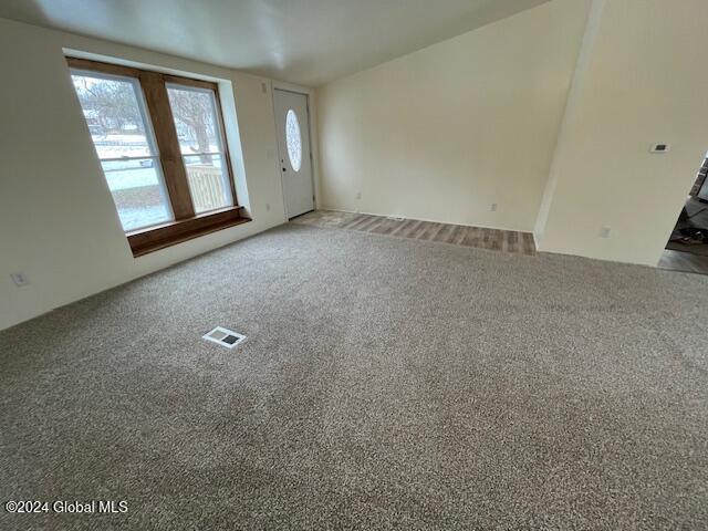 view of carpeted entryway