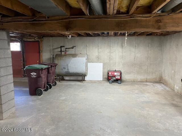 view of basement