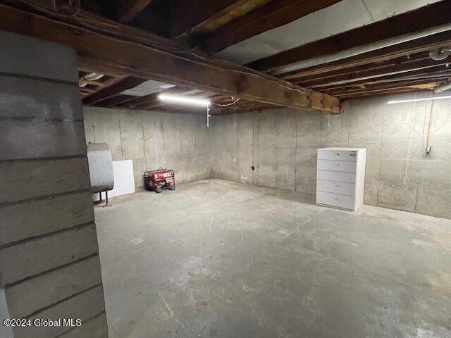 view of basement