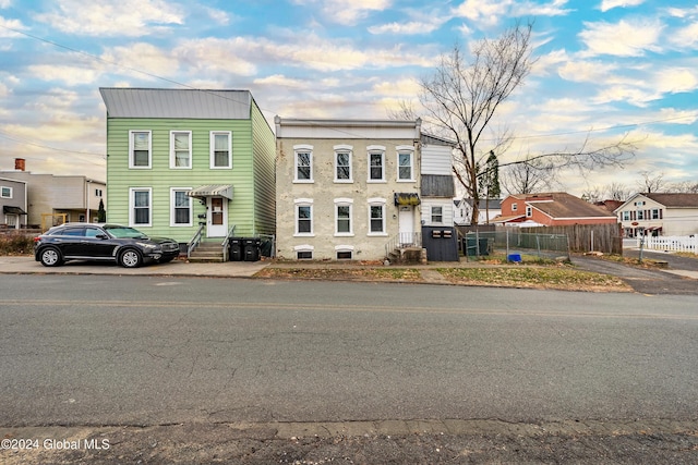 view of front of property with central AC