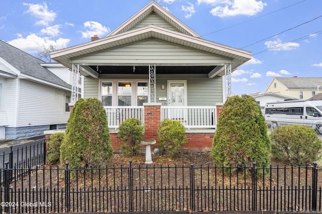 bungalow with covered porch