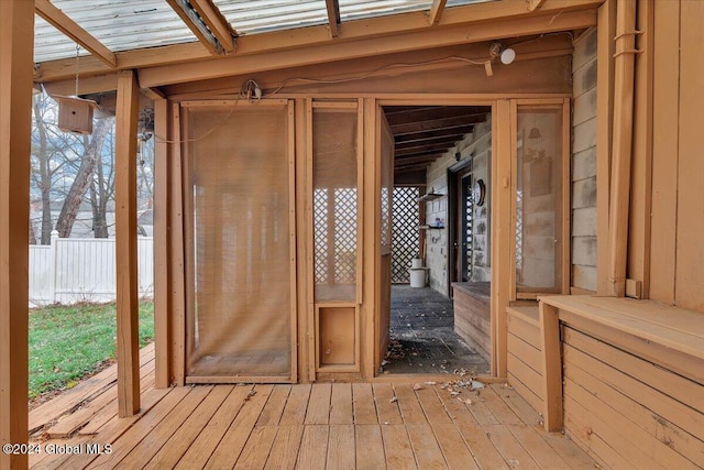 miscellaneous room with light wood-type flooring