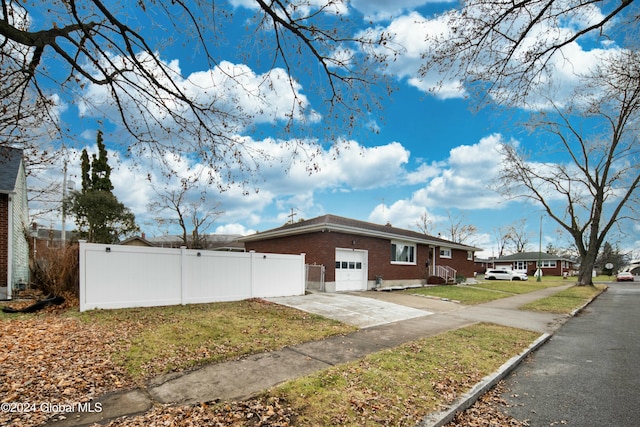 view of property exterior with a yard