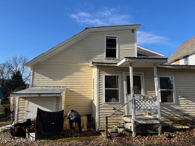 view of rear view of property