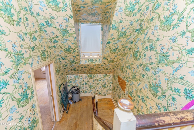 bathroom featuring hardwood / wood-style flooring