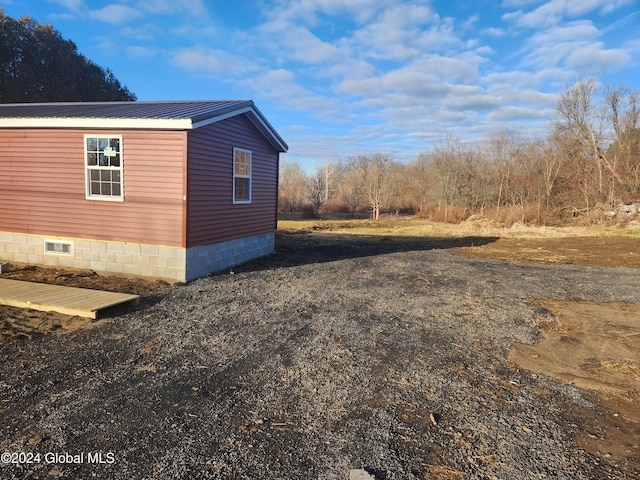 view of side of property