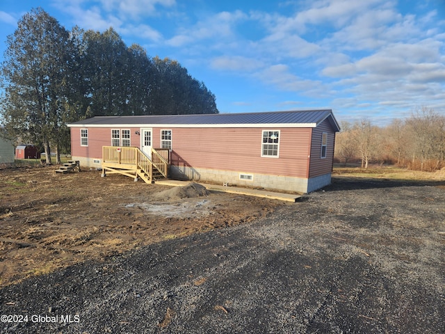 view of manufactured / mobile home