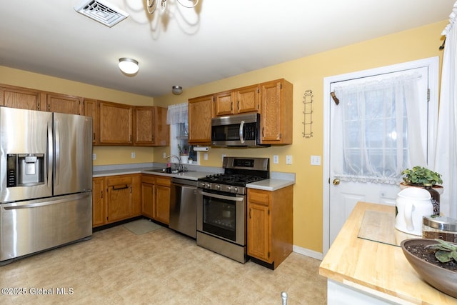 kitchen featuring sink and stainless steel appliances