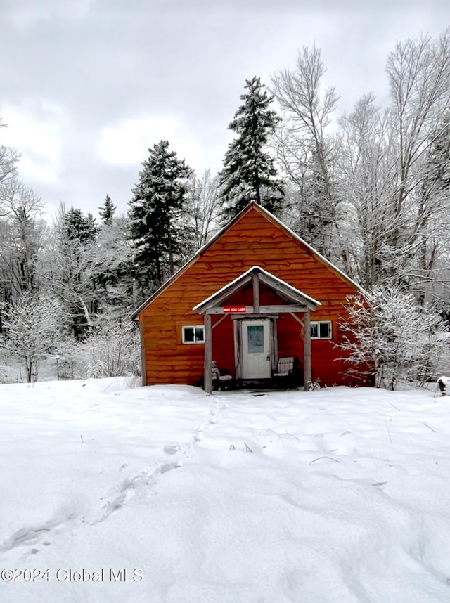 1000 Fox Hill Rd, Edinburg, NY 12134 - view of snow covered structure