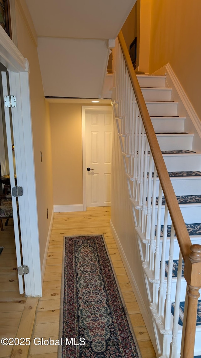 interior space with wood-type flooring