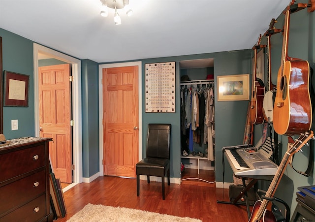 interior space featuring hardwood / wood-style flooring