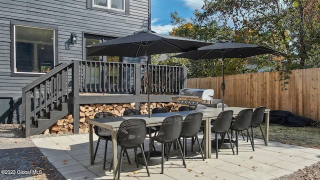 7913 Main St, Hunter, NY 12442 - view of patio featuring grilling area