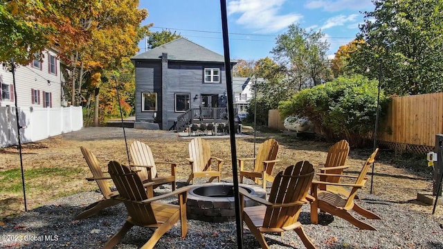 7913 Main St, Hunter, NY 12442 - exterior space featuring a fire pit