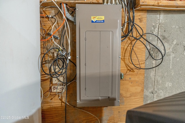 utility room featuring electric panel