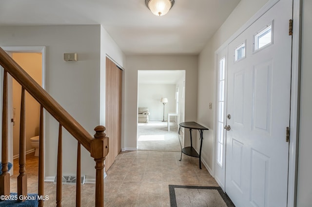 view of entrance foyer