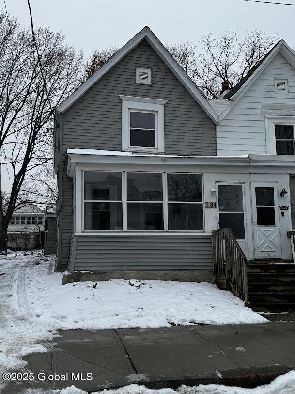 view of bungalow-style home