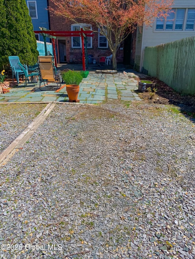 view of yard with a patio