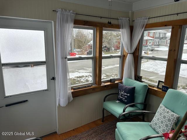 view of sunroom