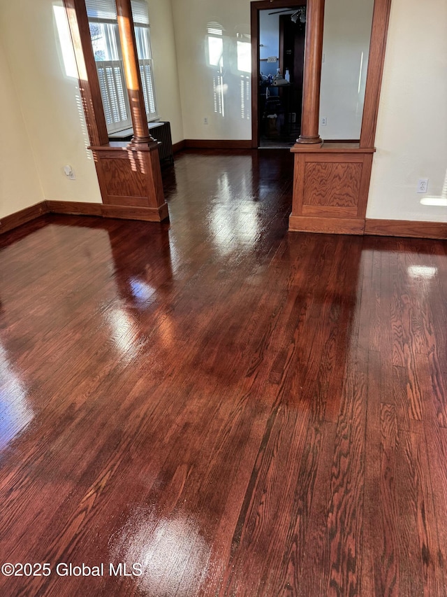 room details featuring hardwood / wood-style flooring