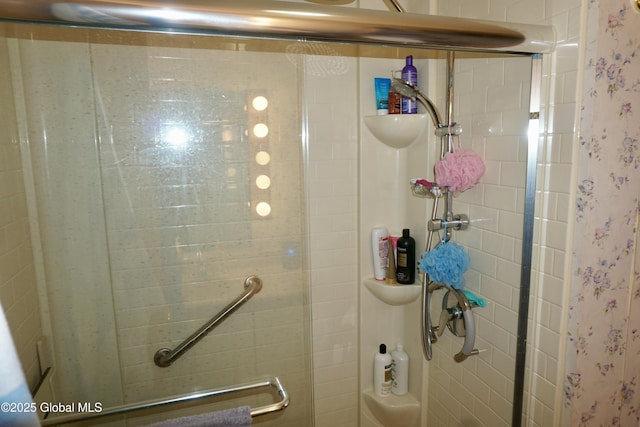 bathroom with walk in shower