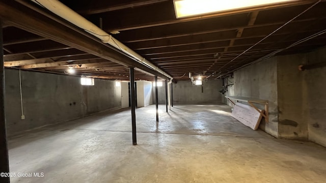 view of basement