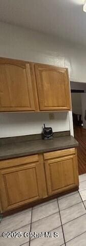 kitchen featuring light tile patterned floors