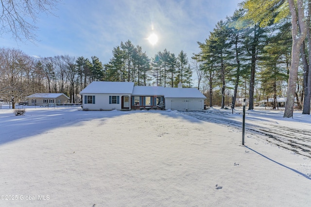 view of ranch-style home