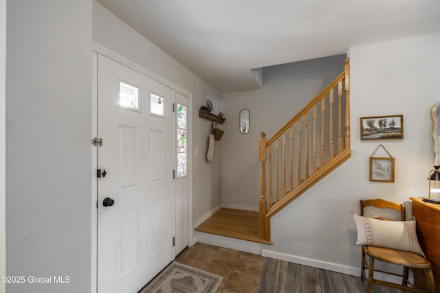 view of foyer entrance