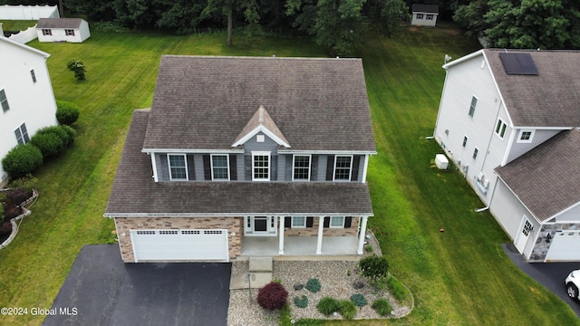 birds eye view of property