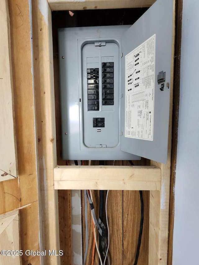 utility room with electric panel