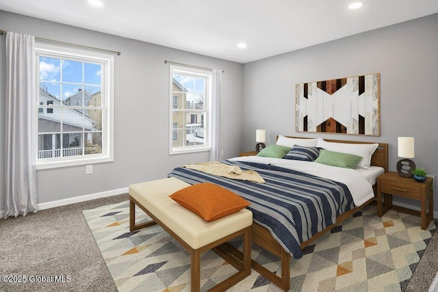 bedroom featuring carpet flooring