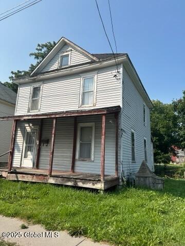 exterior space featuring covered porch