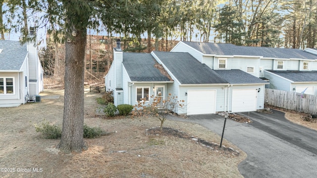 view of front property featuring cooling unit