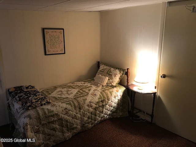 24 4th Ave, Gloversville, NY 12078 - carpeted bedroom with wooden walls