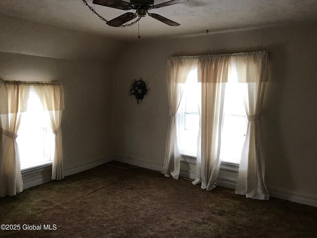 24 4th Ave, Gloversville, NY 12078 - carpeted spare room with ceiling fan and a healthy amount of sunlight