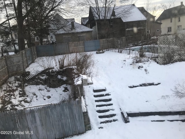 24 4th Ave, Gloversville, NY 12078 - view of yard covered in snow