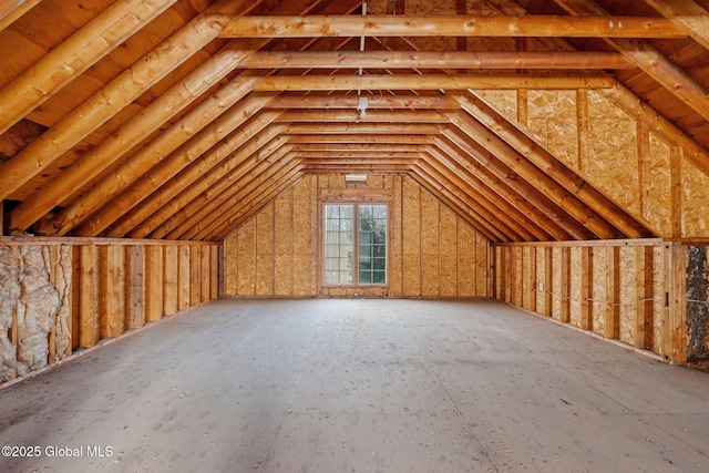 view of attic