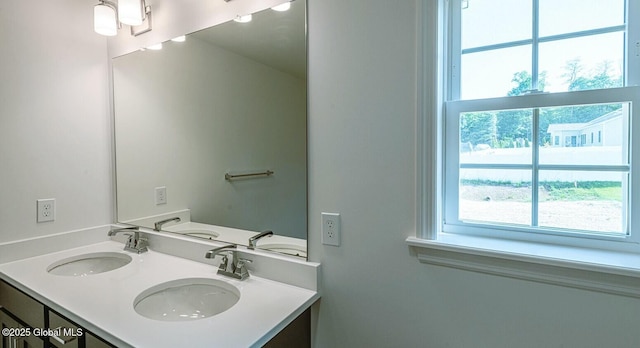 bathroom featuring vanity