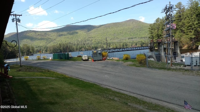 view of street featuring a mountain view