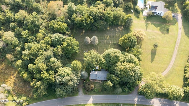 bird's eye view with a rural view